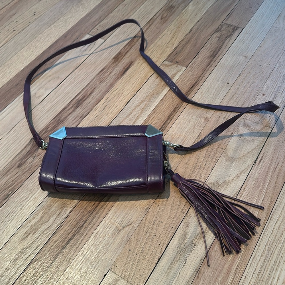Foley + Corrina crossbody convertible clutch purple bag.